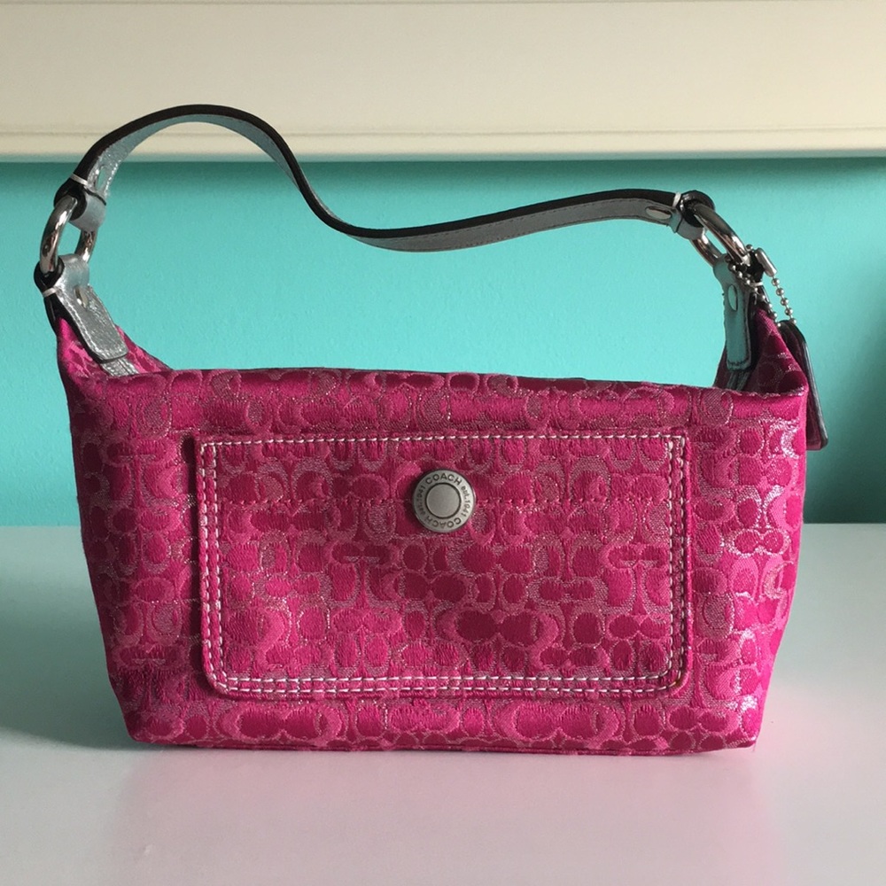 Coach Pink & Silver Small Purse